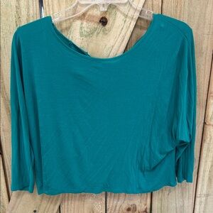 Ambiance Teal Crop Top